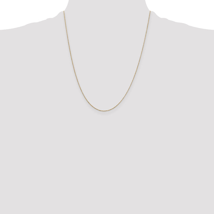 14k .6mm D/C Round Open Link Cable Chain