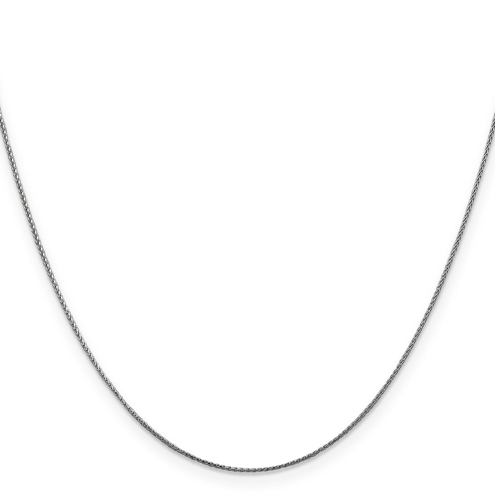 14k White Gold .85mm D/C Spiga with Lobster Clasp Chain