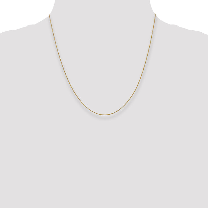 14k .85mm D/C Spiga with Spring Ring Clasp Chain