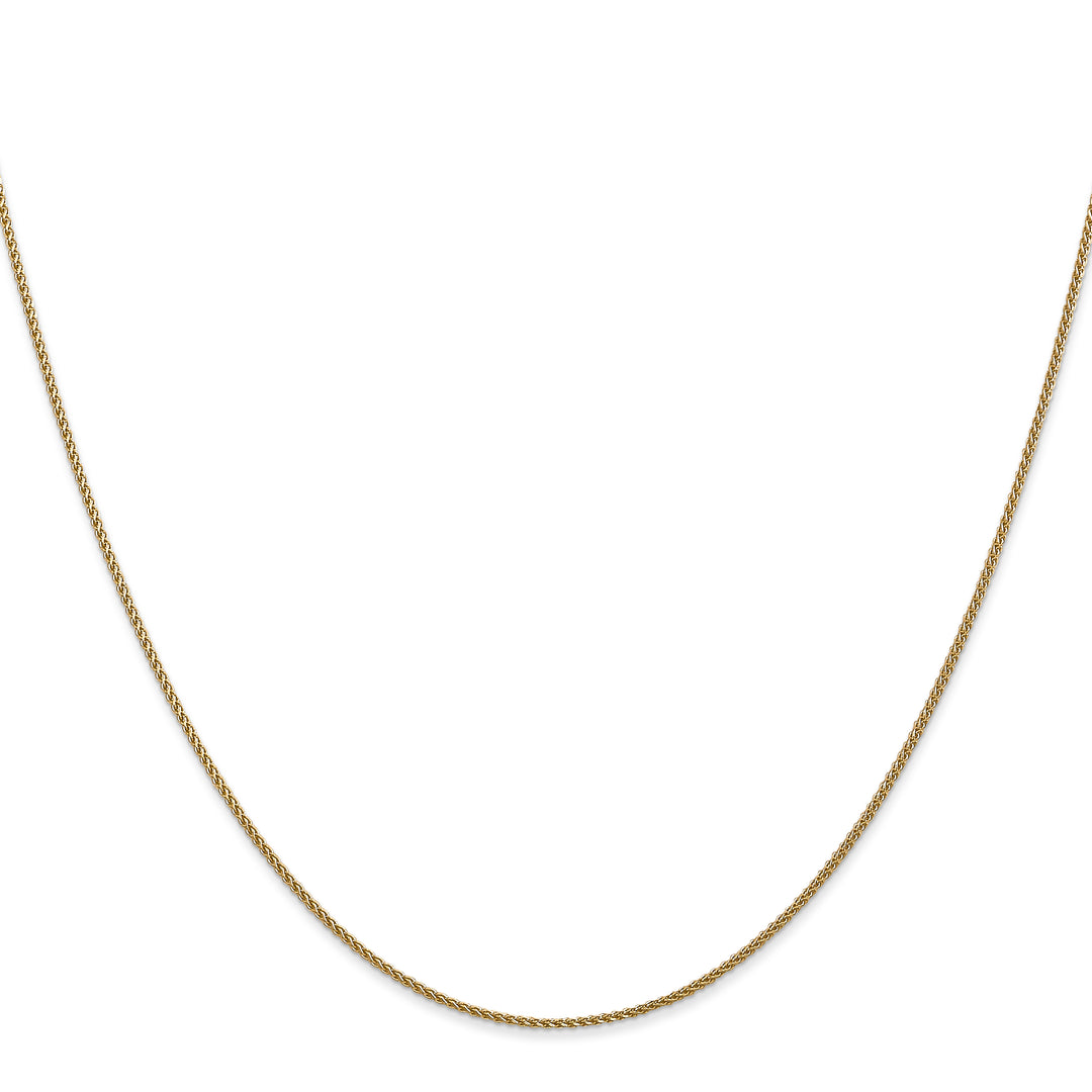 14k 1.05mm Diamond Cut Spiga with Lobster Clasp Chain
