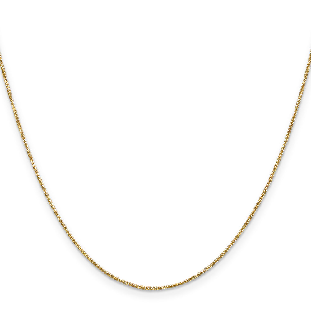 14k .85mm Spiga with Spring Ring Clasp Chain