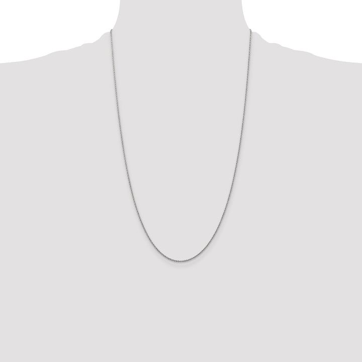 14k WG 1.1mm Baby Rope Chain