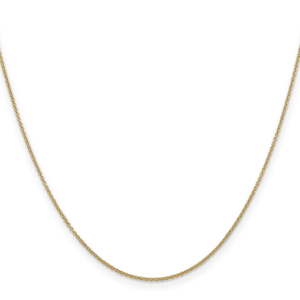 14k .9mm Cable with Spring Ring Clasp Chain