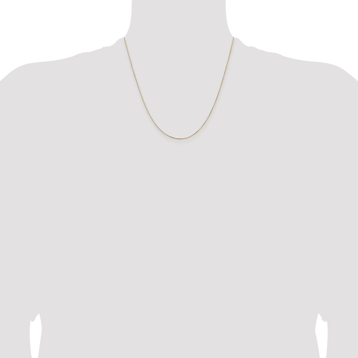 14k .5mm Box with Lobster Clasp Chain