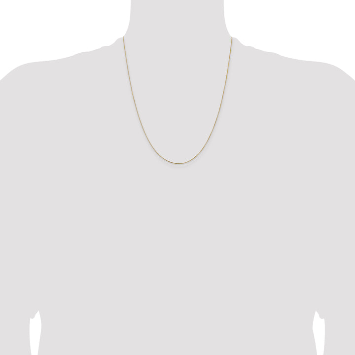 14k .5mm Box with Lobster Clasp Chain
