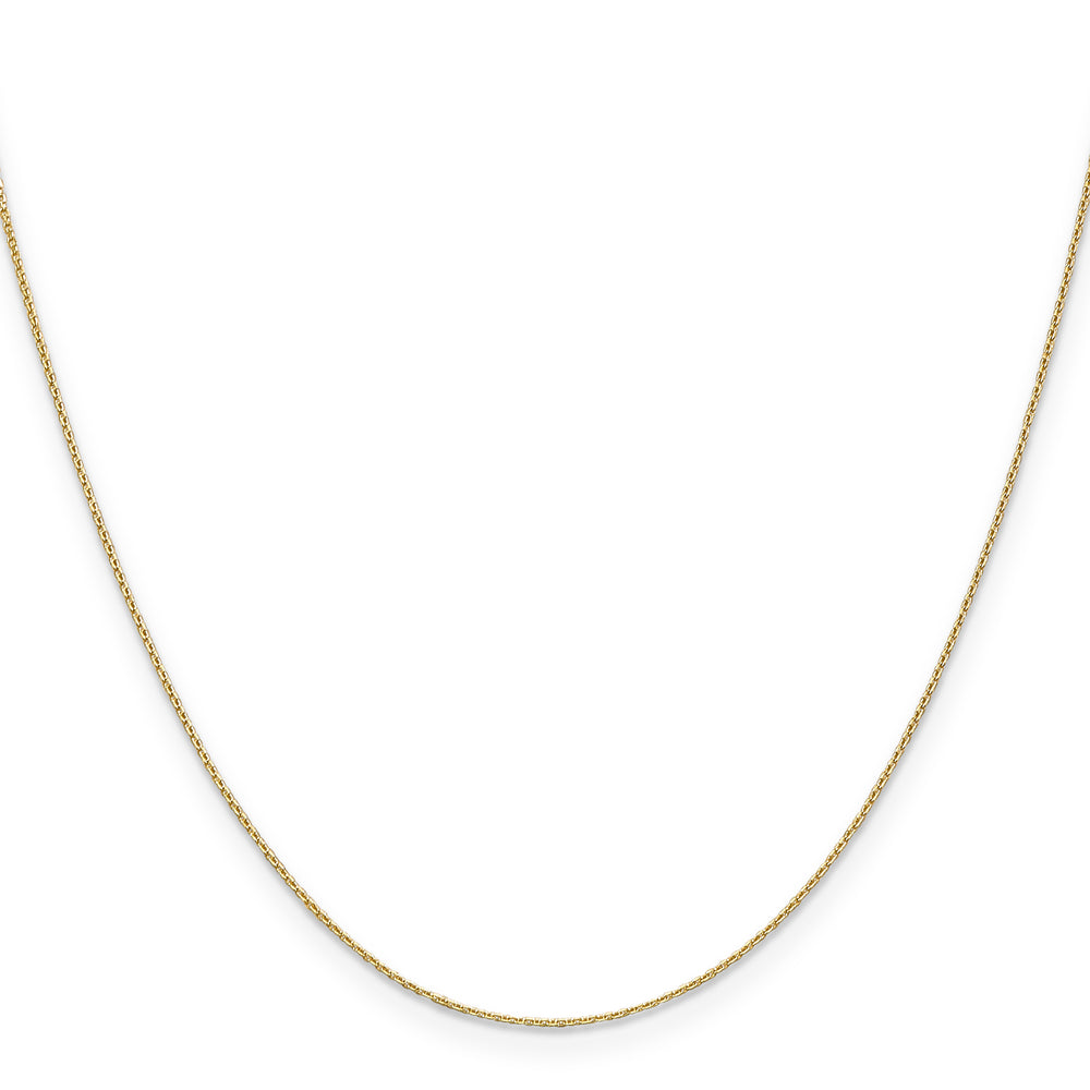 14k .65mm D/C Round Open Link Cable Chain
