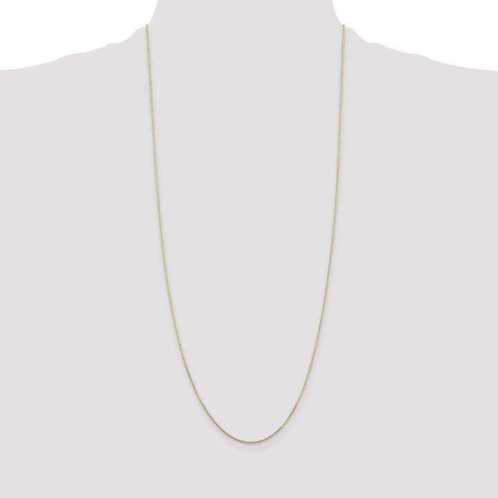 14k .8mm D/C Round Open Link Cable Chain
