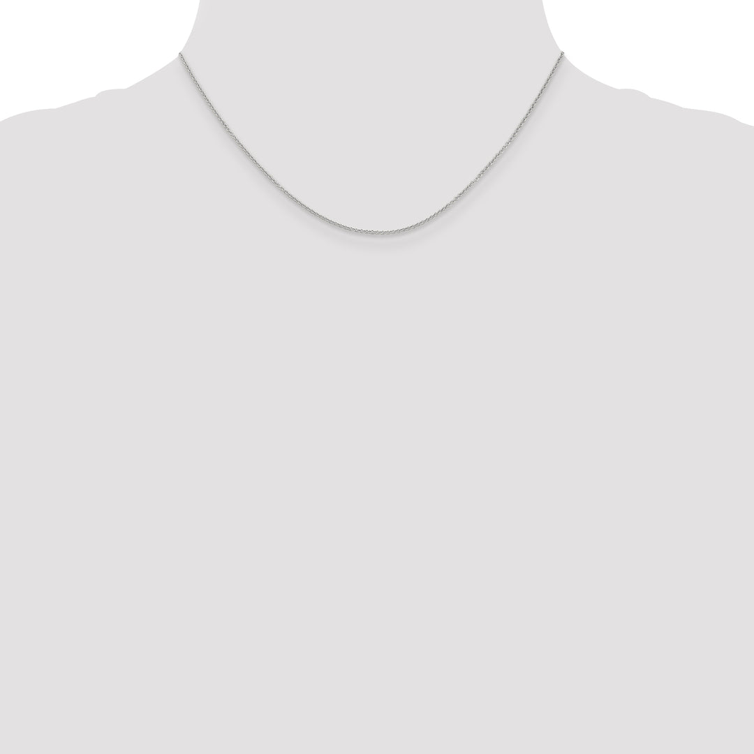 14k White Gold 1.2mm Cable Chain