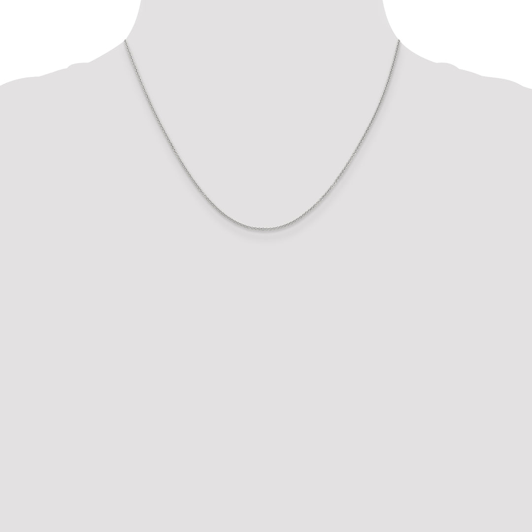 14k White Gold 1.2mm Cable Chain