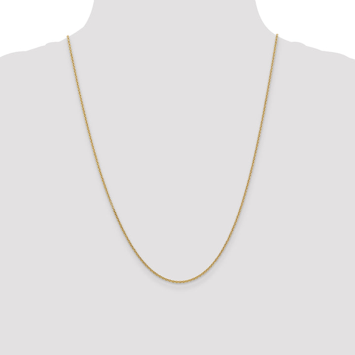 14k 1.6mm Round Open Link Cable Chain