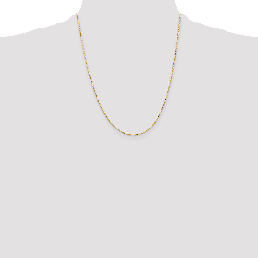 14K 1mm D/C Parisian Wheat Chain