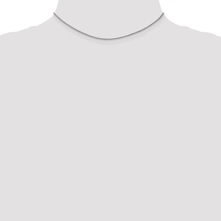 14k White Gold 1.25mm Spiga Chain