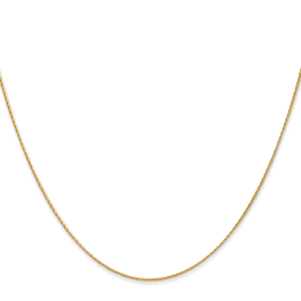 14K .7mm Round Parisian Wheat Chain