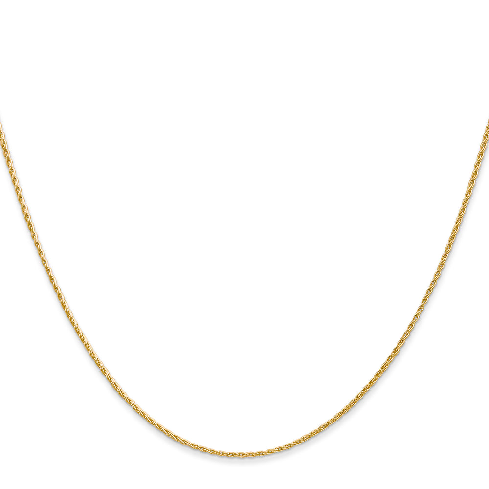 14K 1mm Round Parisian Wheat Chain