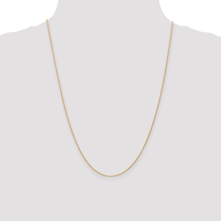 14K 1mm Round Parisian Wheat Chain