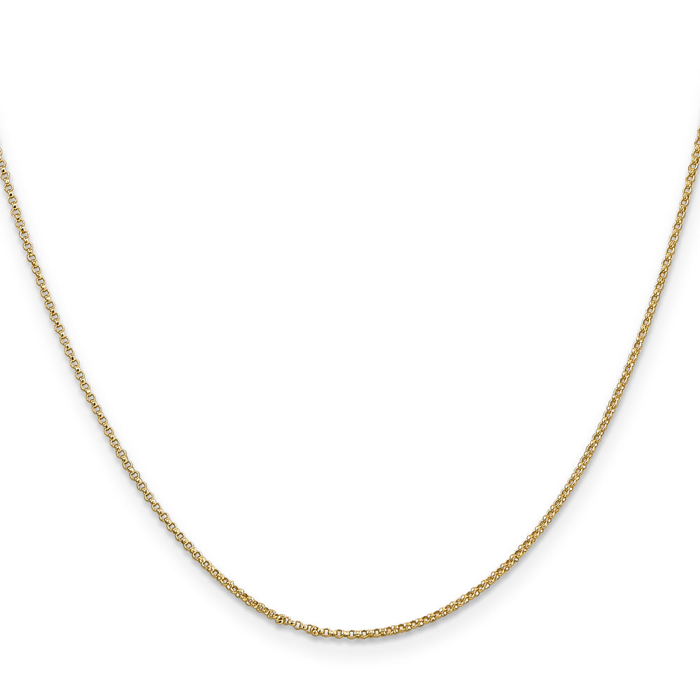 14k 1.15mm Rolo Pendant Chain