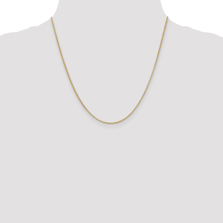 14k 1.55mm Rolo Pendant Chain