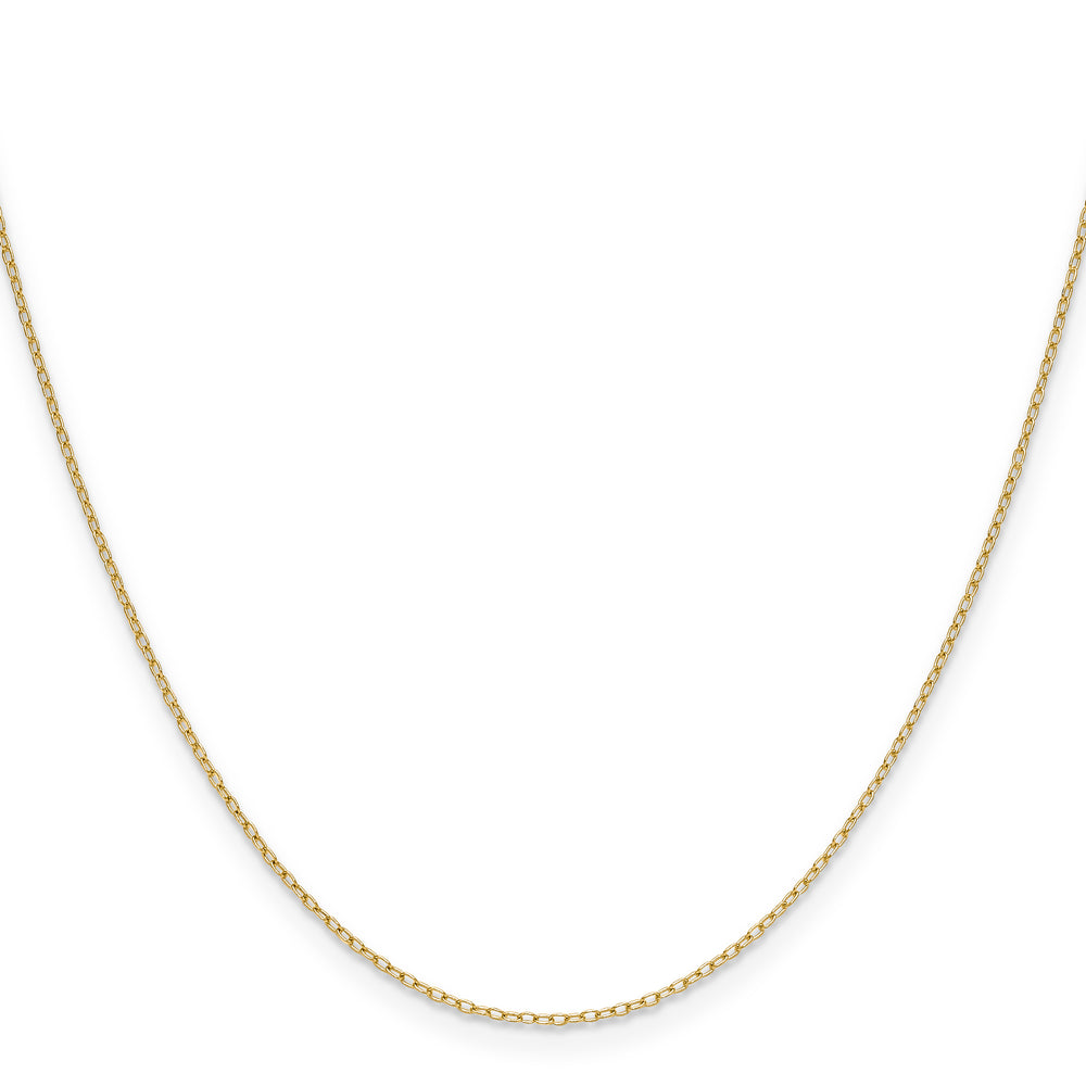14k .8mm Forzantine Cable Chain