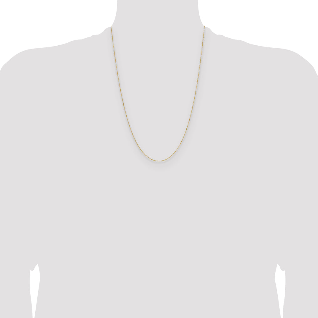 14k .8mm Forzantine Cable Chain