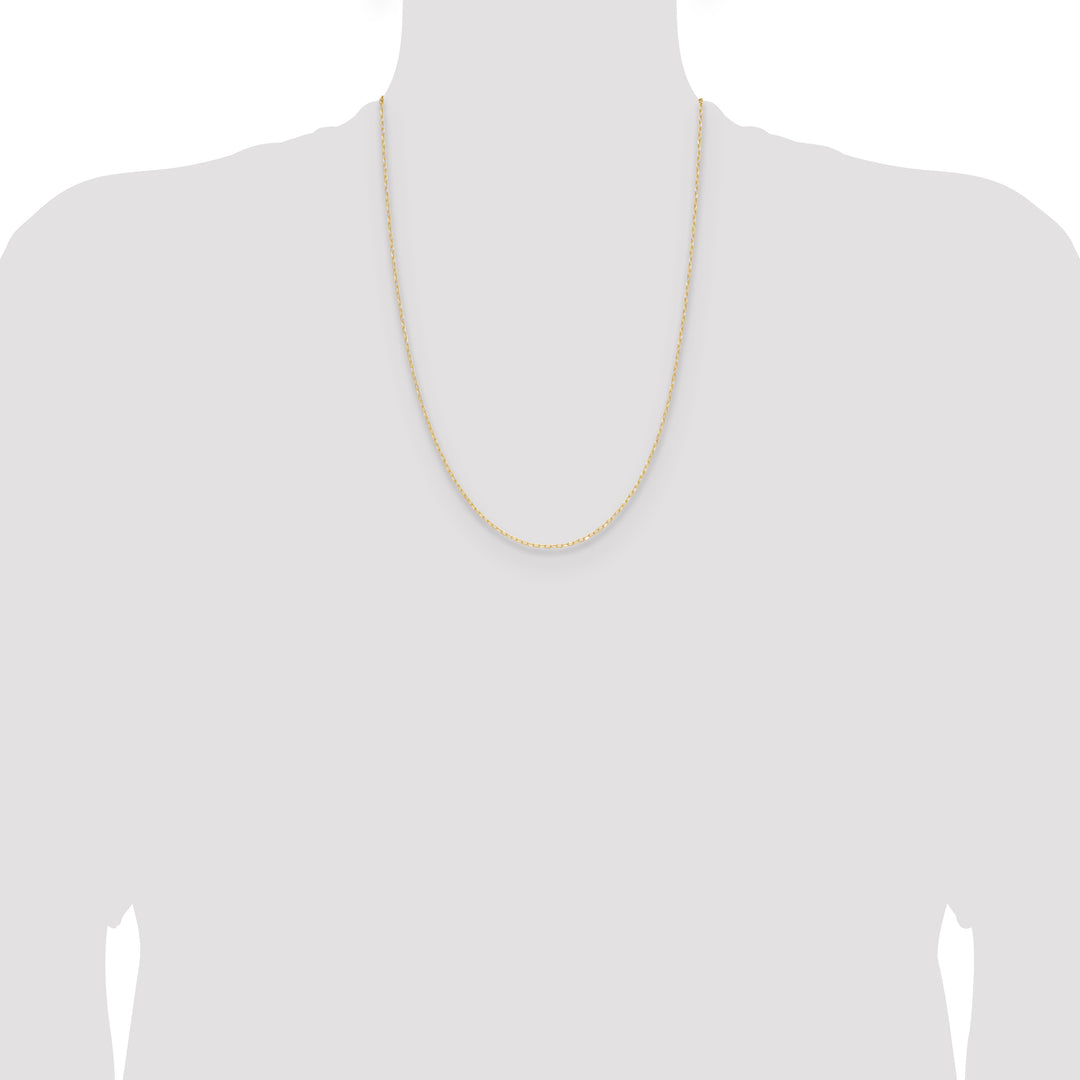 14k .8mm D/C Forzantine Cable Chain