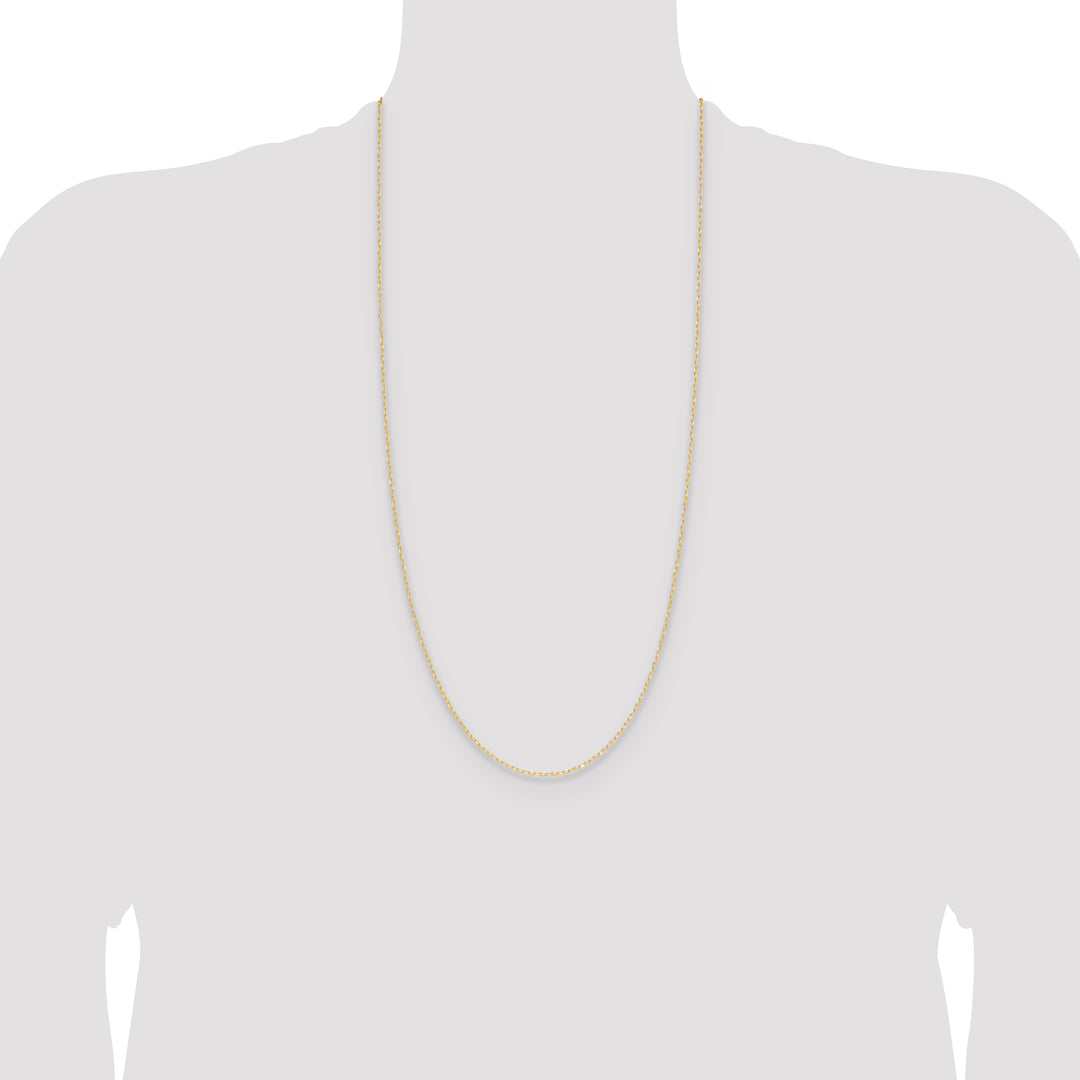 14k .8mm D/C Forzantine Cable Chain