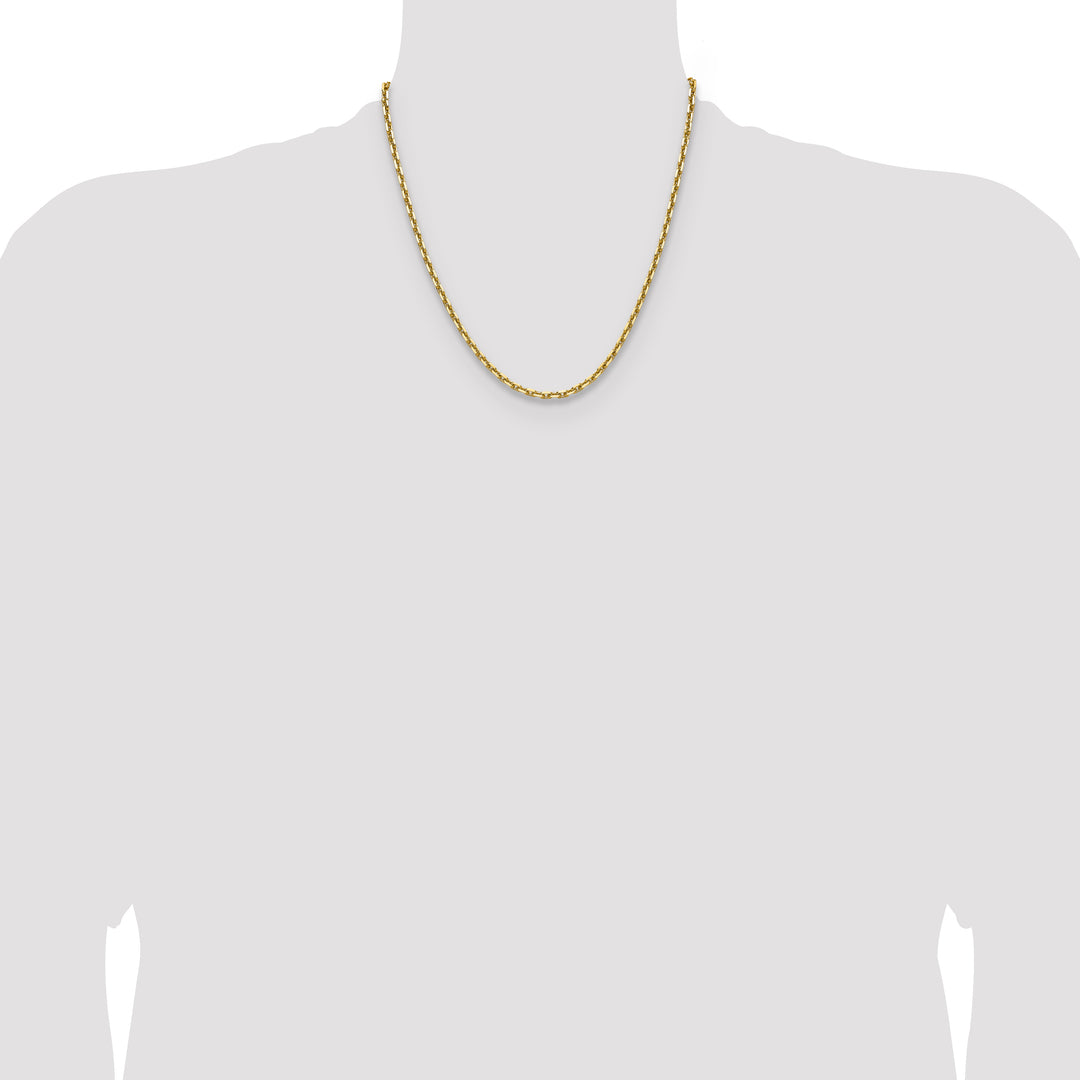 14k 3.90mm D/C French Link Chain