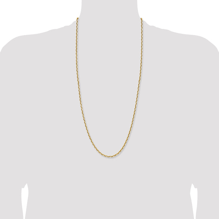14k 3.90mm D/C French Link Chain