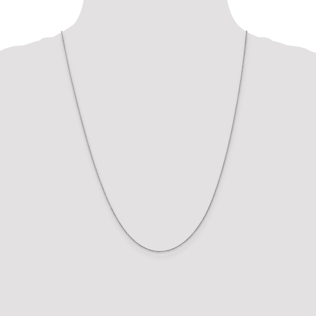 14k White Gold .9mm Cable with Lobster Clasp Chain