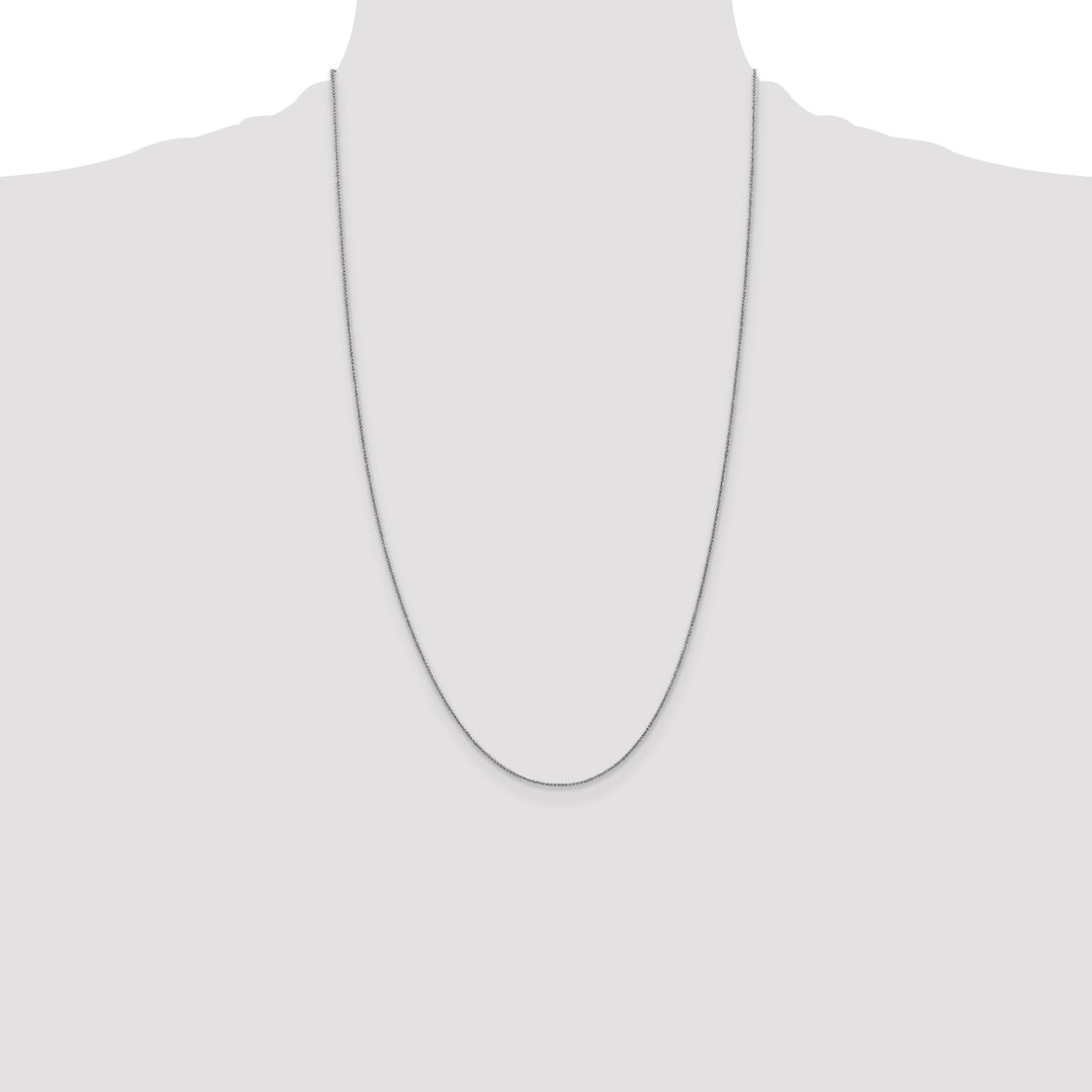 14k White Gold .85mm Spiga Chain