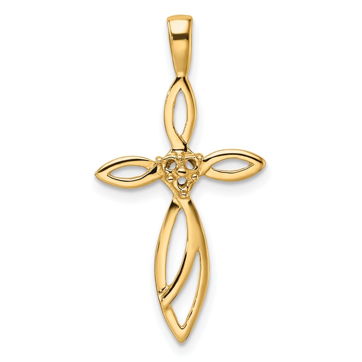 14k Cross Pendant Mounting