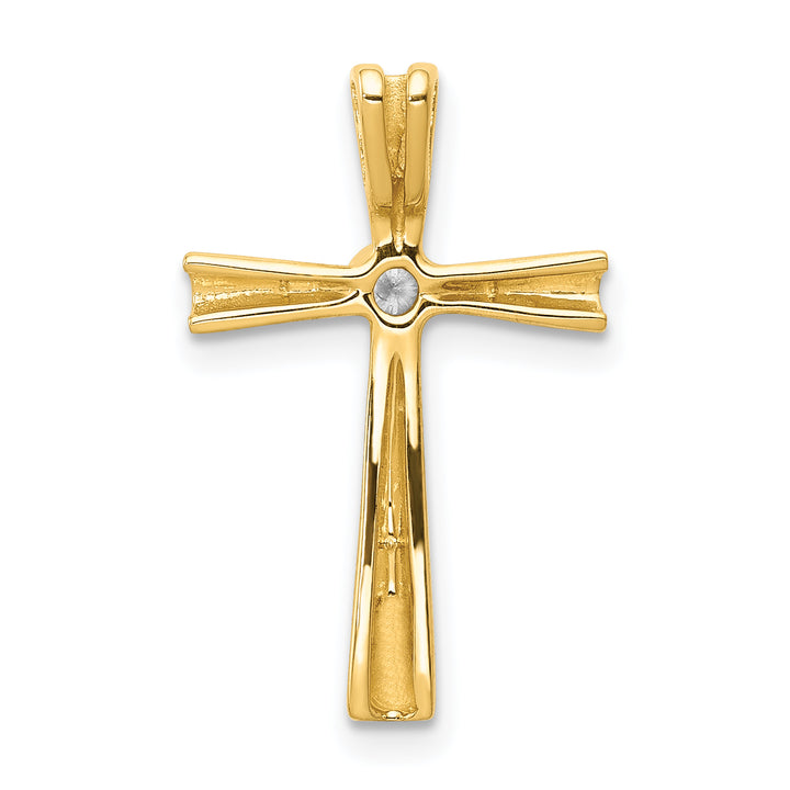 14k A Diamond Cross Pendant