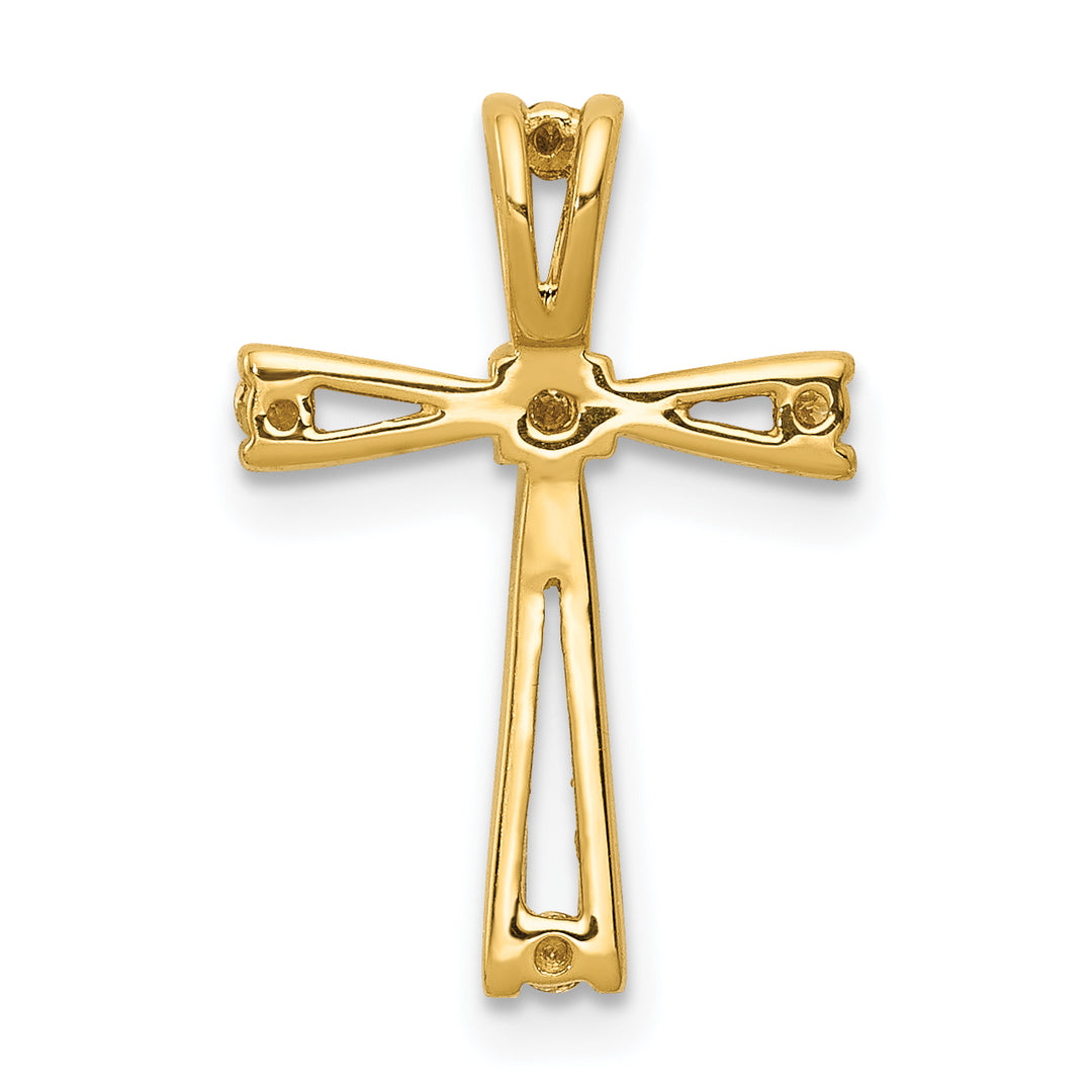 14k A Diamond Cross Pendant
