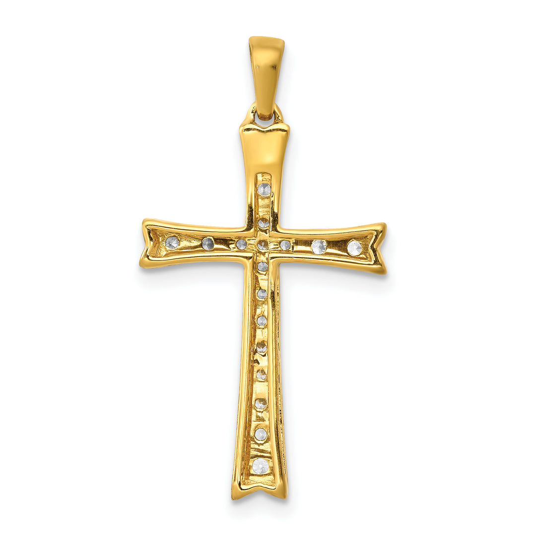 14k  1/5ct. Diamond Cross Pendant