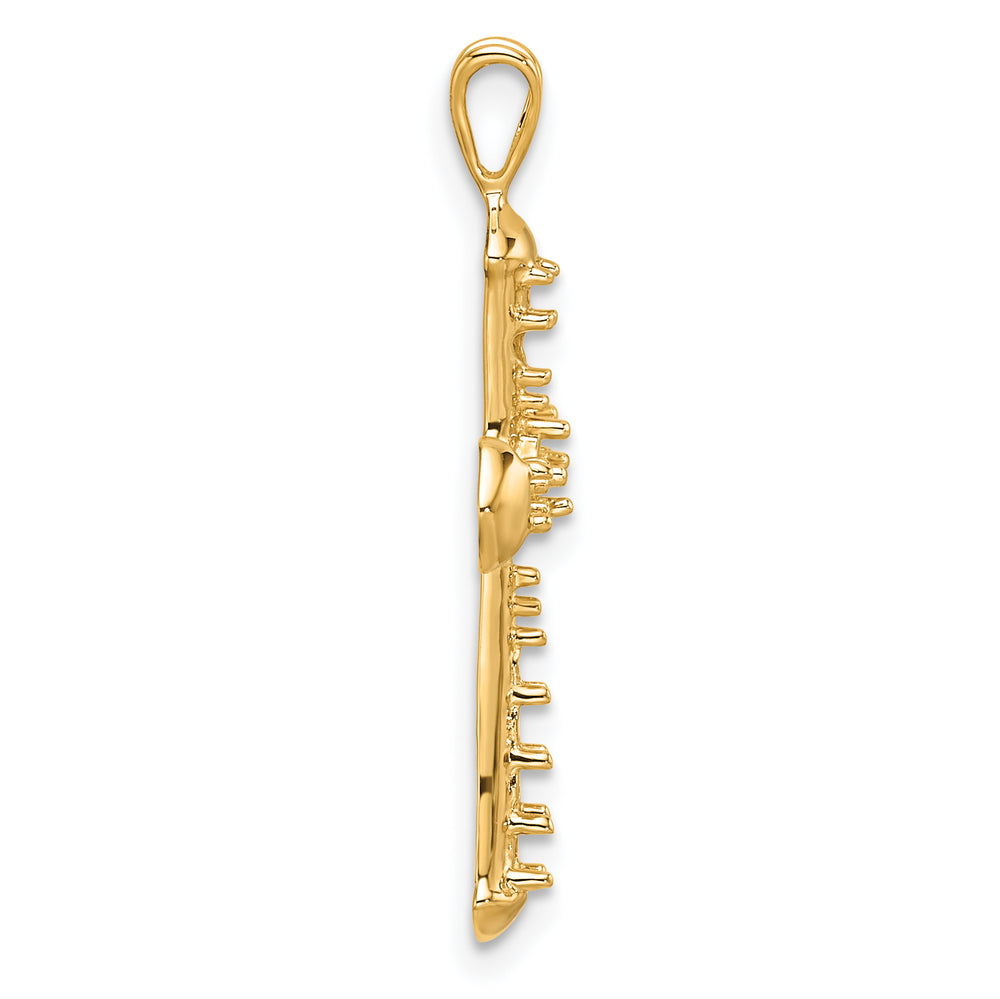 14k Passion Cross Pendant Mounting