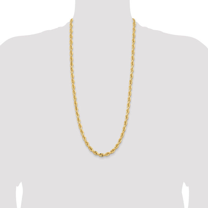 14k 7.0mm D/C Quadruple Rope Chain