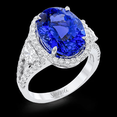 Color Ring in 18k Gold with Diamonds