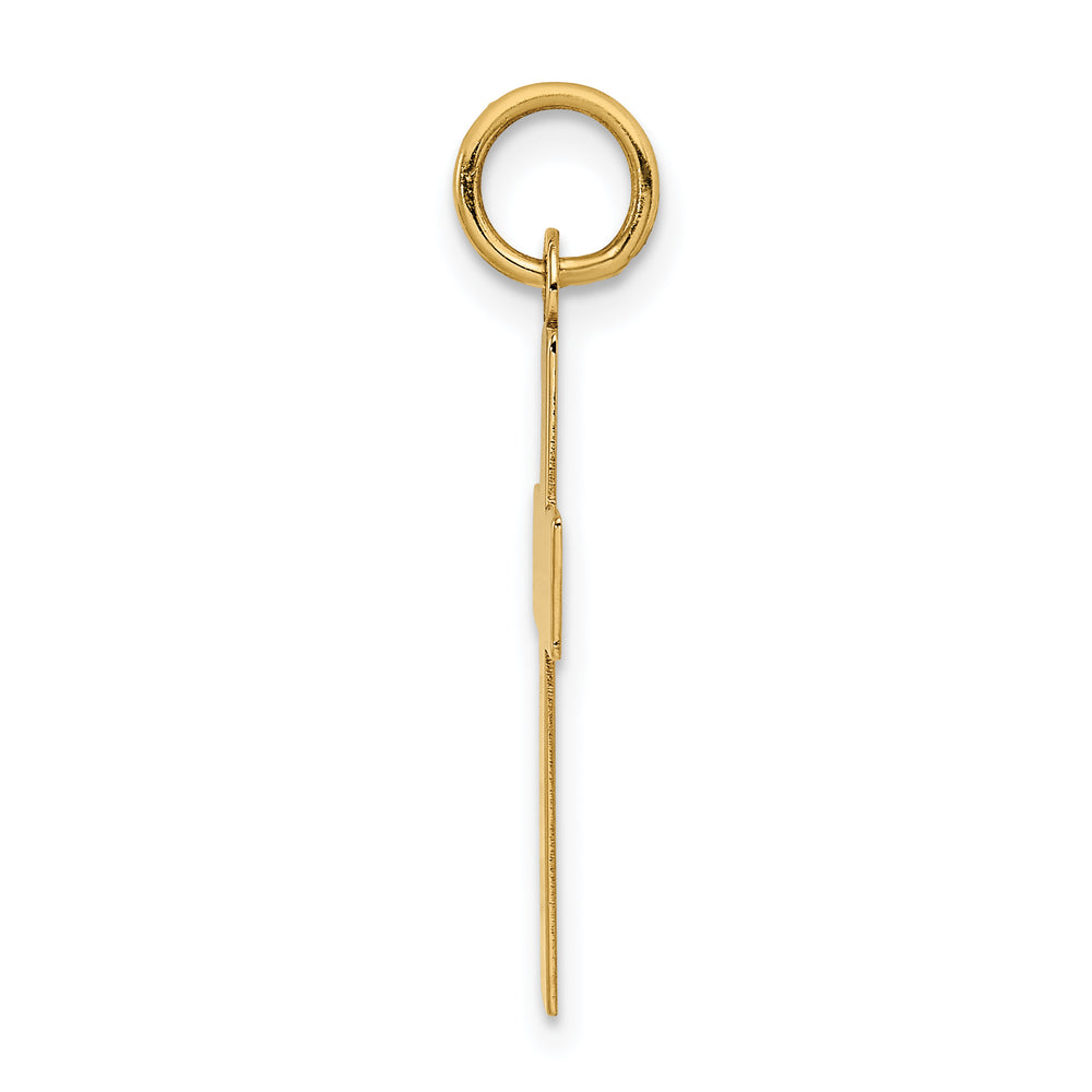 14k Polished Cross Pendant