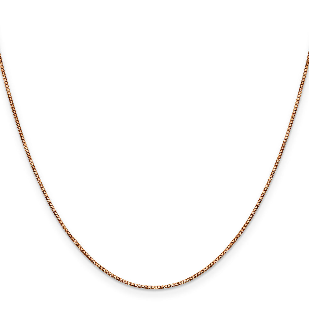 14k Rose Gold .9mm Box Chain