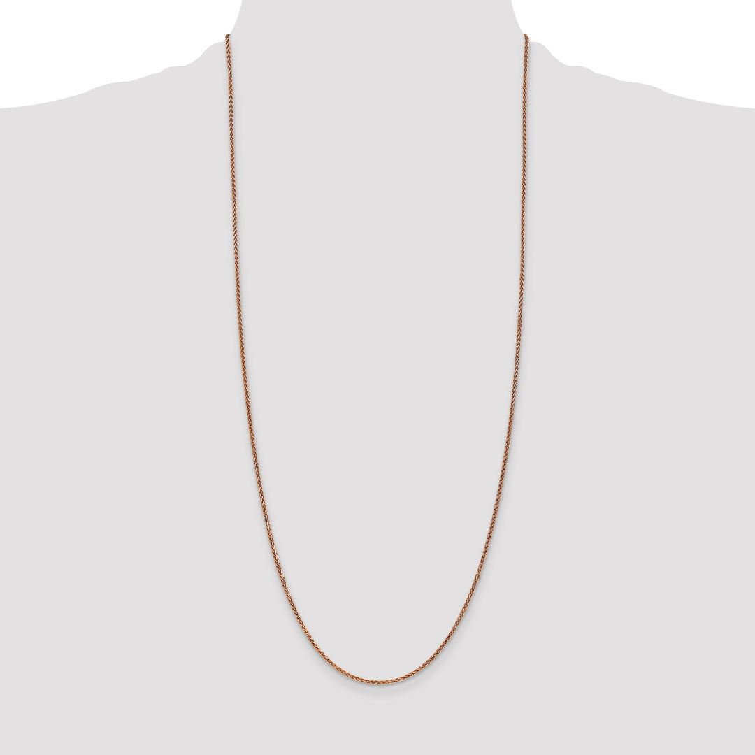 14k Rose Gold 1.7mm D/C Spiga Chain