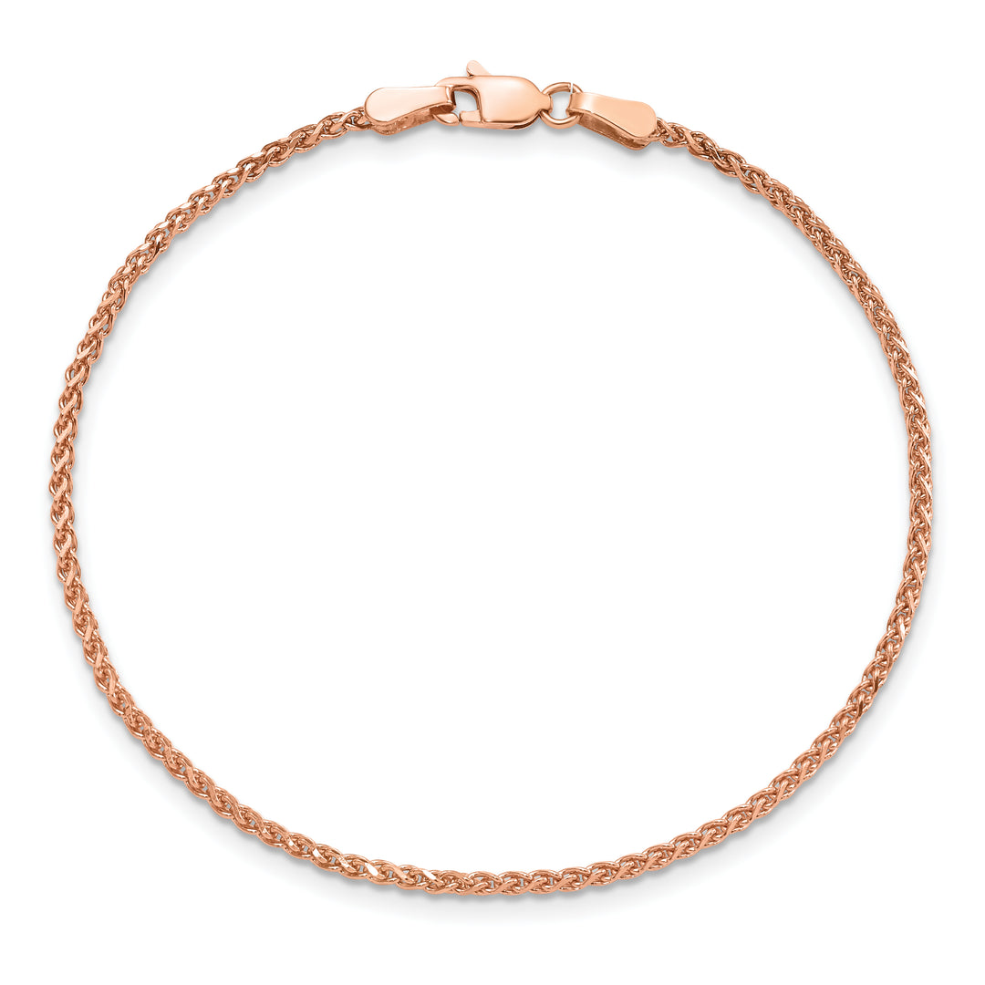 14k Rose Gold 1.7mm D/C Spiga Chain