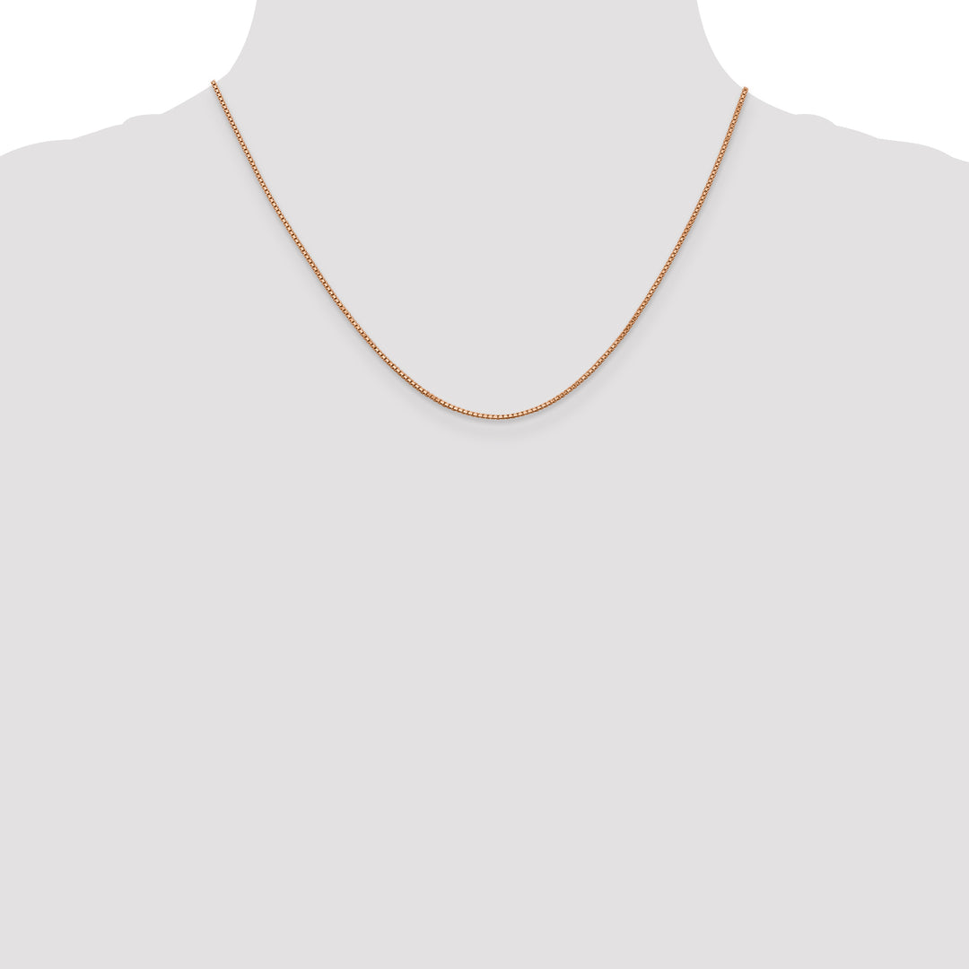14k Rose Gold 1.0mm Box Chain