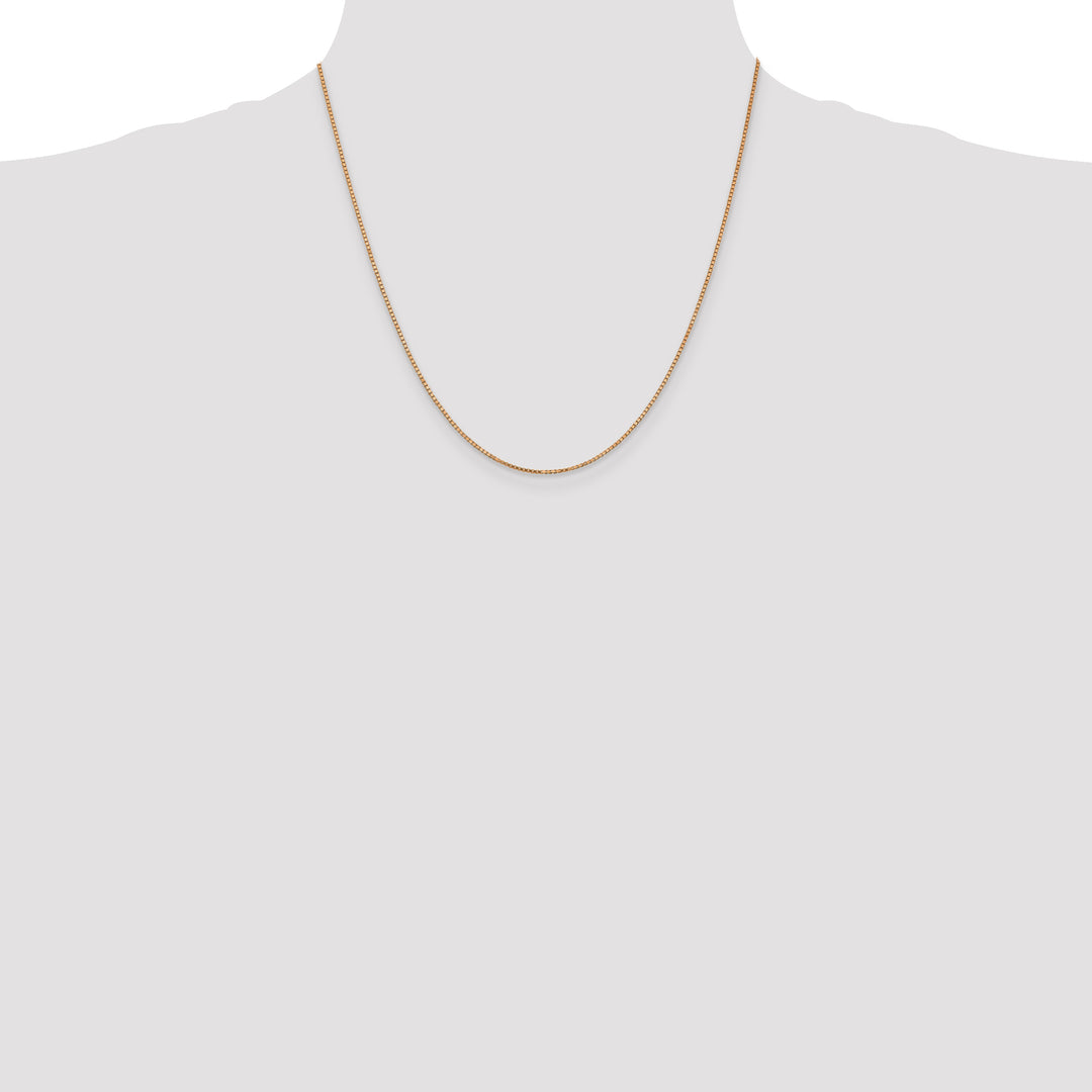 14k Rose Gold 1.10mm Box Chain