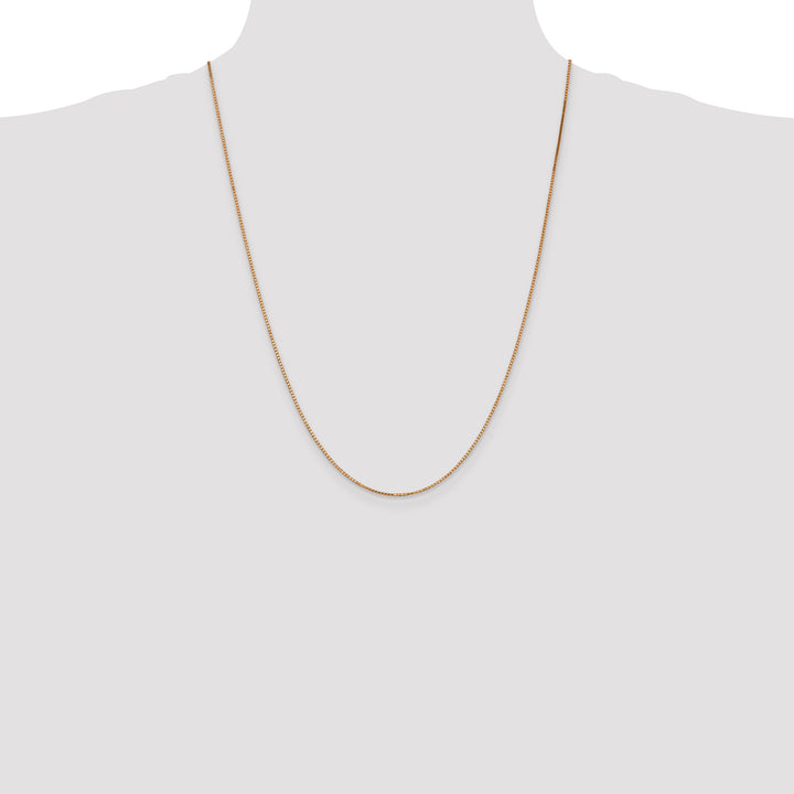 14k Rose Gold 1.10mm Box Chain