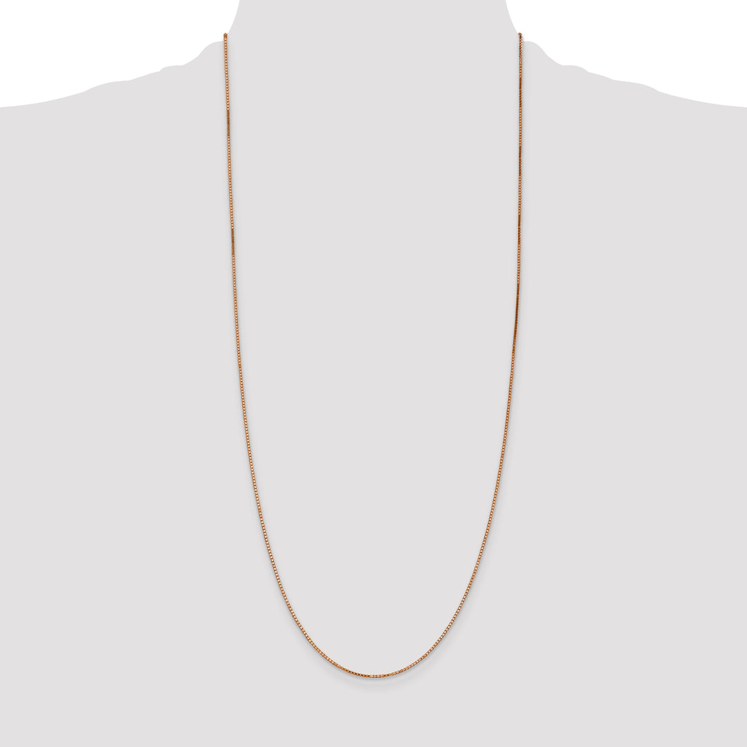14k Rose Gold 1.10mm Box Chain