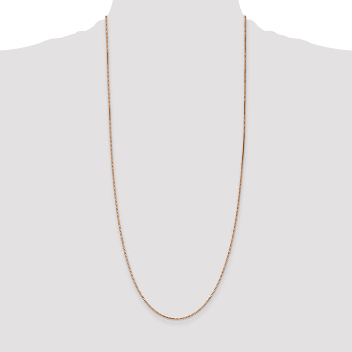 14k Rose Gold 1.10mm Box Chain