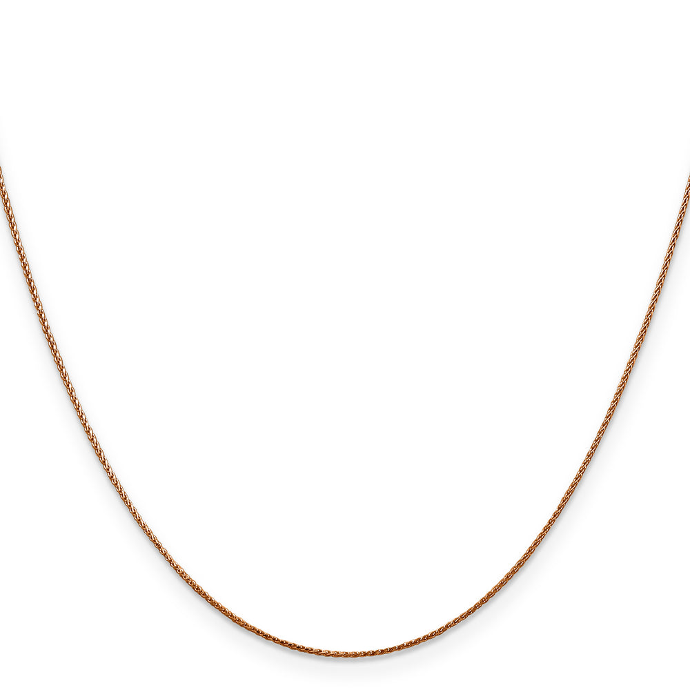 14k Rose Gold .85mm D/C Spiga Chain