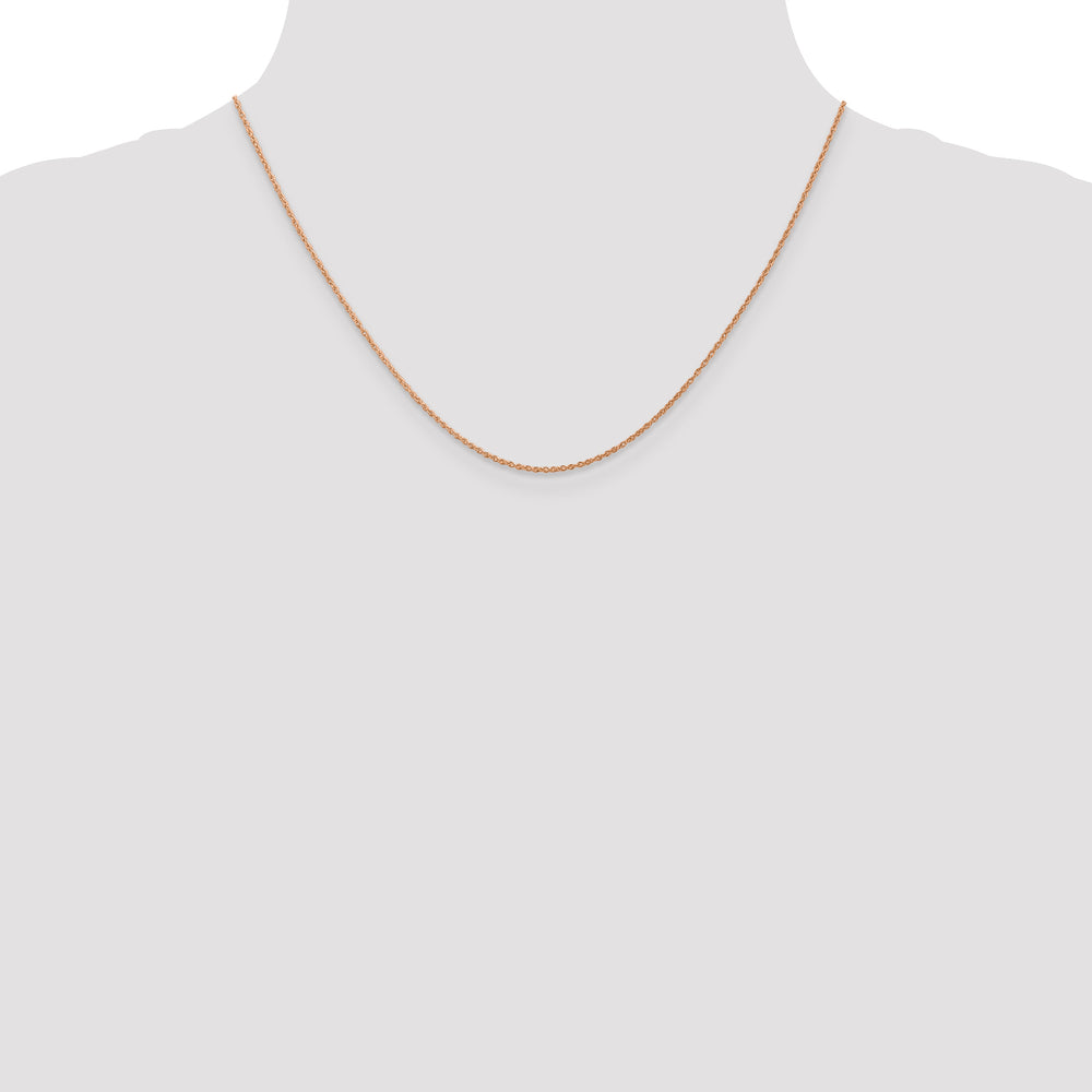 14k Rose Gold .8mm Baby Rope Chain