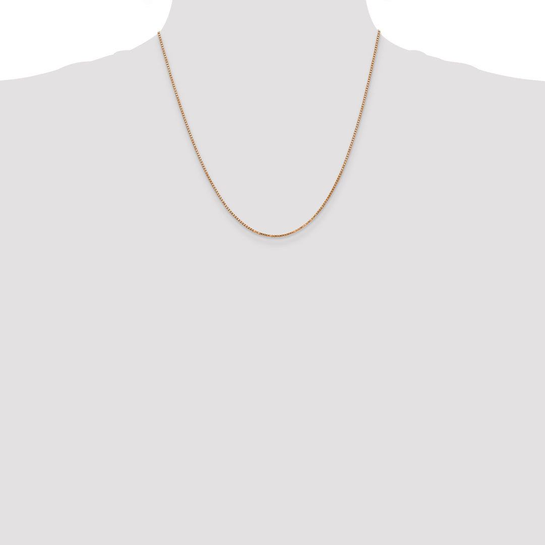 14k Rose Gold 1.3mm Box Chain