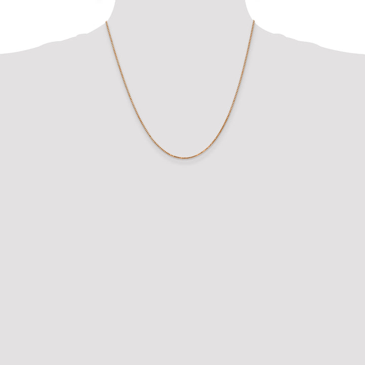 14k Rose Gold 1.3mm Box Chain