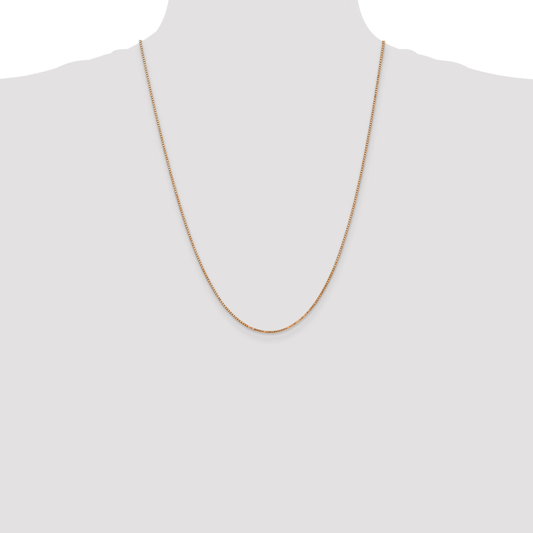 14k Rose Gold 1.3mm Box Chain
